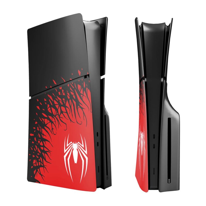 [Faceplate for PS5 Slim Disc Edition] - NOWSKINS Superhero Spider - Man 2 Plates for PS5 Console Cover Plates, Premium ABS Faceplate Shell Covers for Playstation 5 Slim Disc Edition