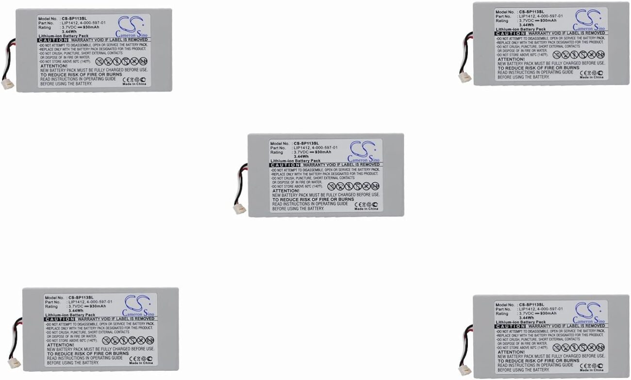 (5 Pack) XSP Battery for Sony PSP GO PSP-N100 PSP-NA1006 PN 4-000-597-01 LIP1412