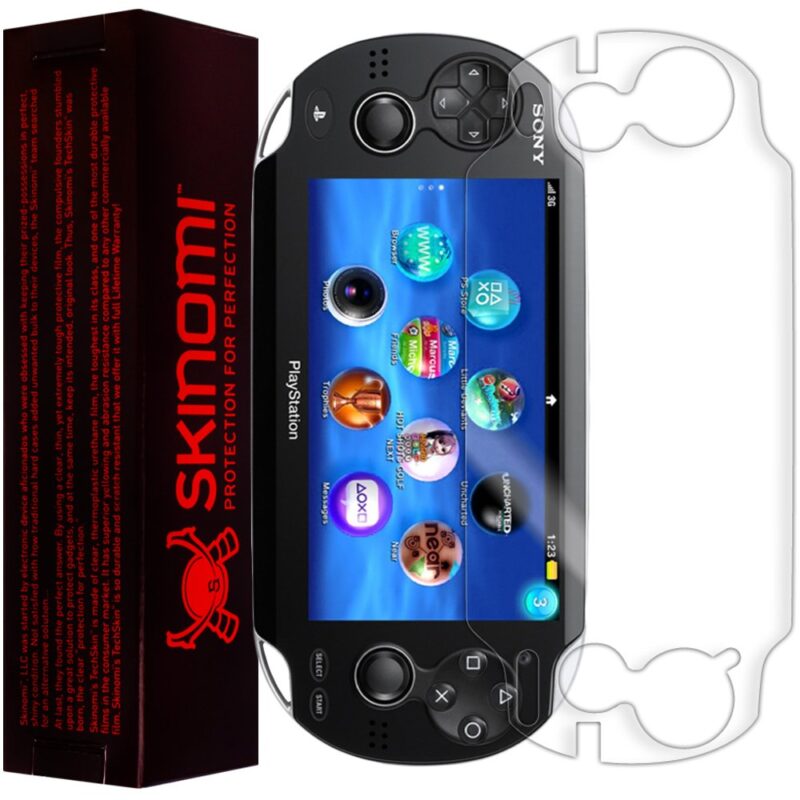 Skinomi Screen Protector Compatible with Sony PlayStation PS Vita Clear TechSkin TPU Anti-Bubble HD Film